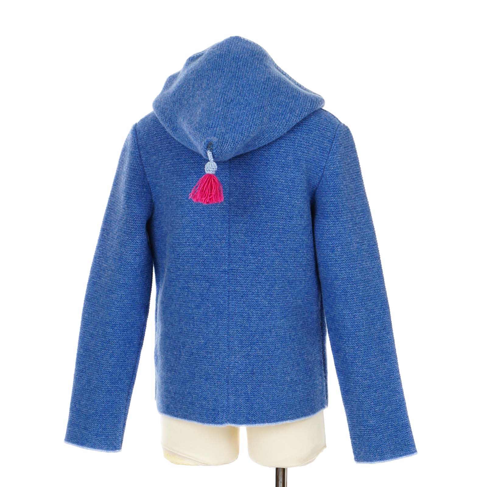 SALE Kinderstrickjacke mit Kapuze und Quaste - it‘s alippa