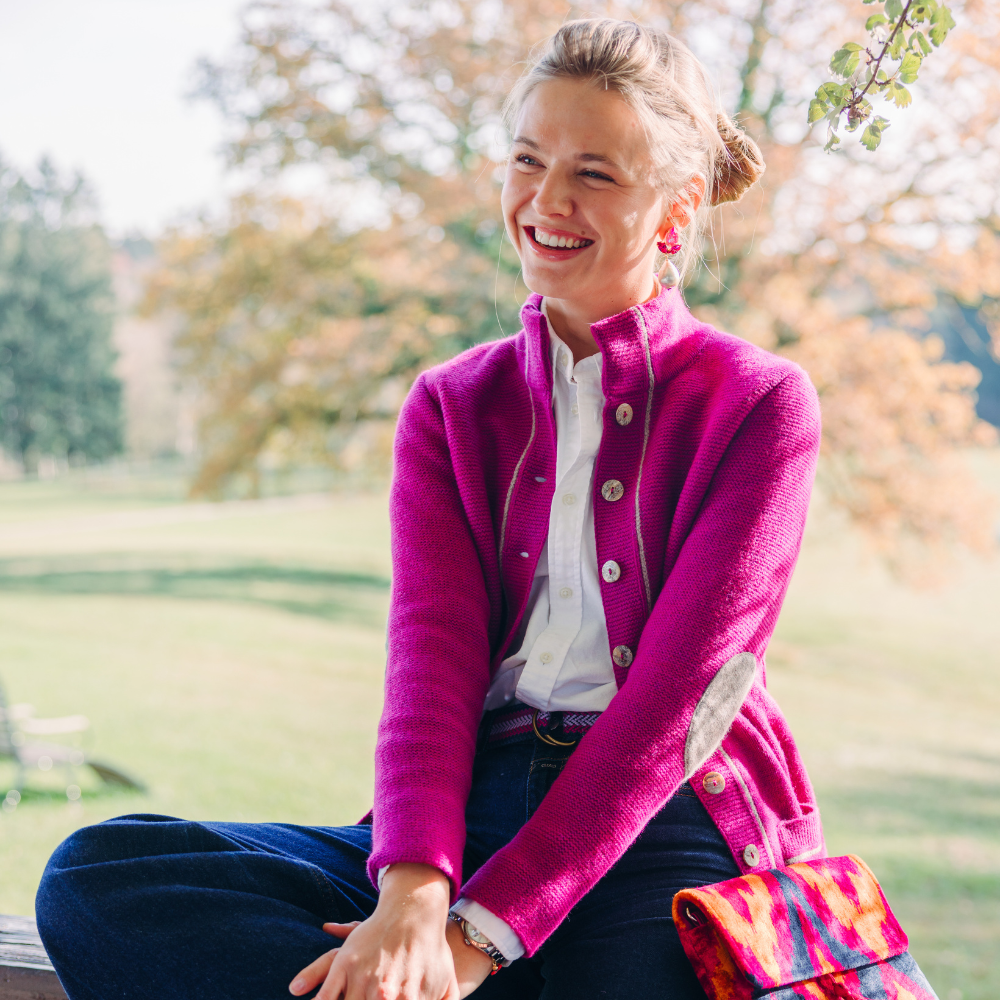 Wool Cardigan Cremefarbener Cardigan Ladies Cardigan “Everyday” 32