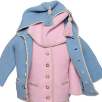 it‘s alippa_Babystrickjacke mit Kapuze und Quaste - Kinderstrickjacke