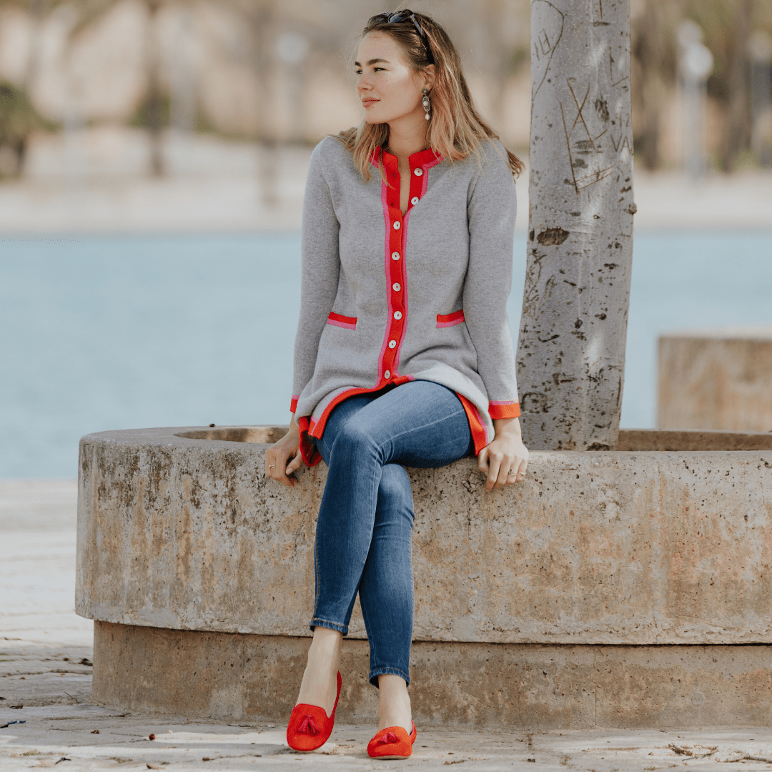 it‘s alippa_Damenstrickmantel "Happy" - Damenstrickmantel