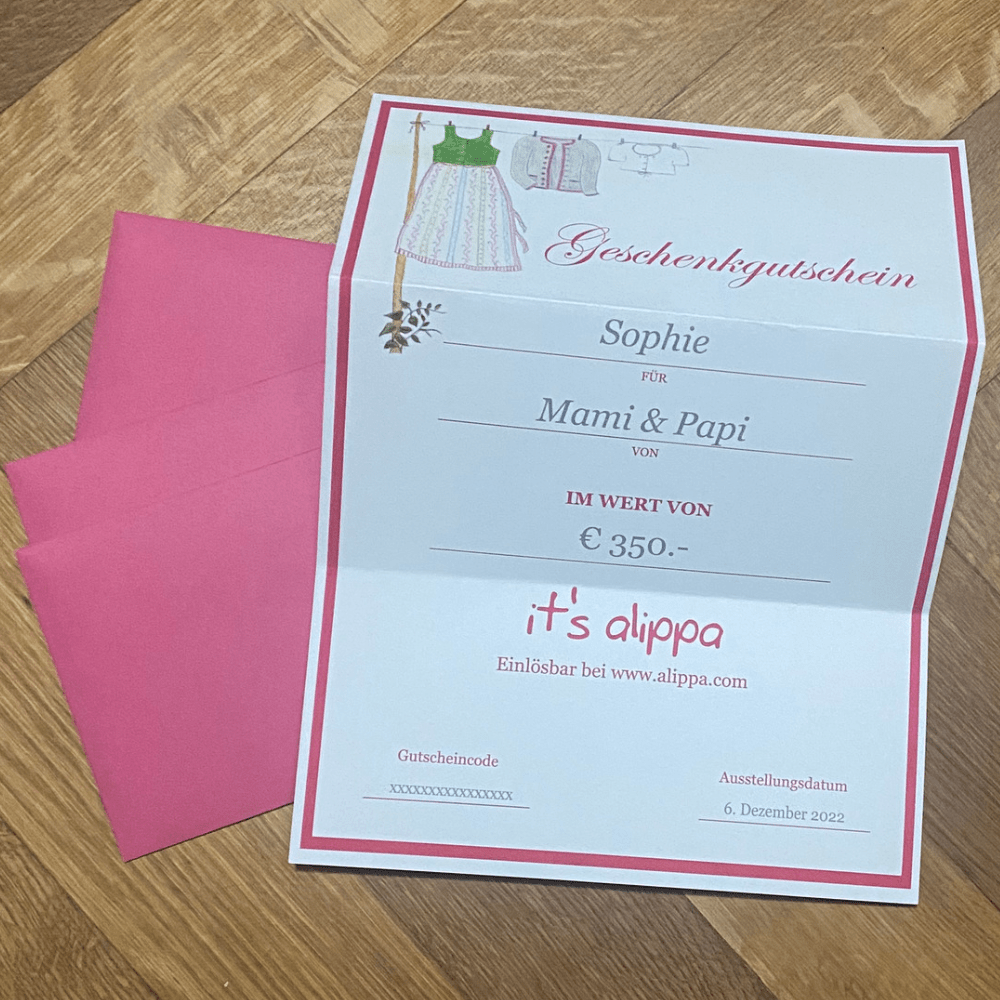 it‘s alippa_Geschenkgutschein - Geschenkgutschein